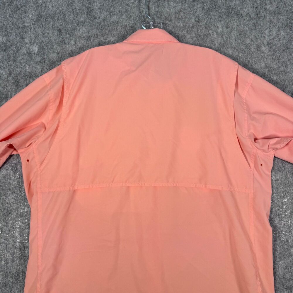 Patagonia Sol Patrol Shirt Mens XL Pink Vented Roll Tab Tiny Hole Minor Stain - Picture 13 of 15
